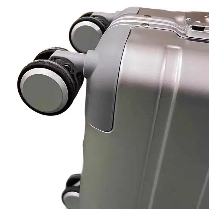 Premium 20" Aluminum-Magnesium Alloy Carry-On Luggage Business Travel Hardshell Suitcase Airline Approved Cabin Trolley