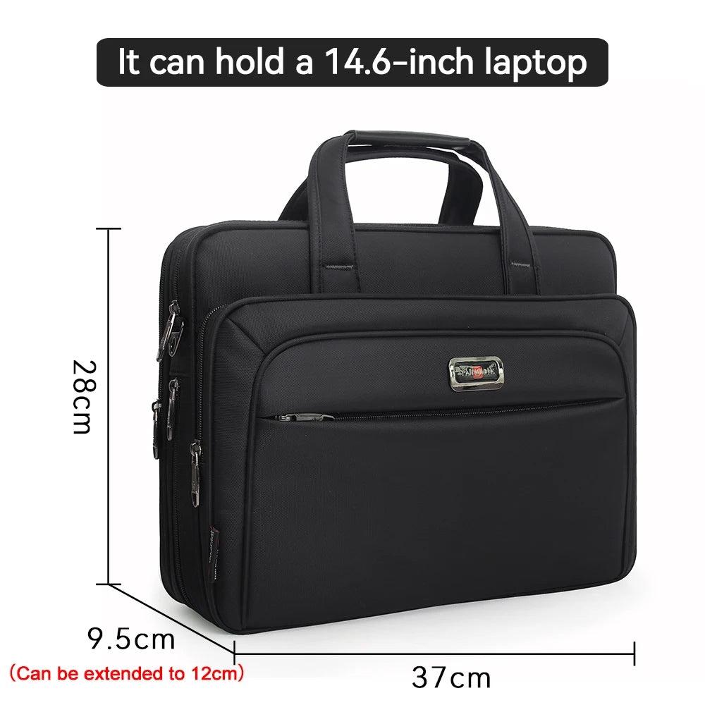 Men Single Shoulder Bag 14" 15" 16 Inch Laptop Bag Men's Casual Handbags Business Briefcase Computer Bags For Macbook Pro Case