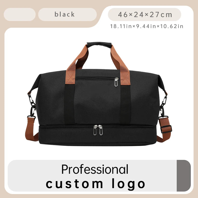Custom logo Unisex Gym Duffle Bags for Men Large Capacity Luggage Travel Duffel Bags Travel Bags Men