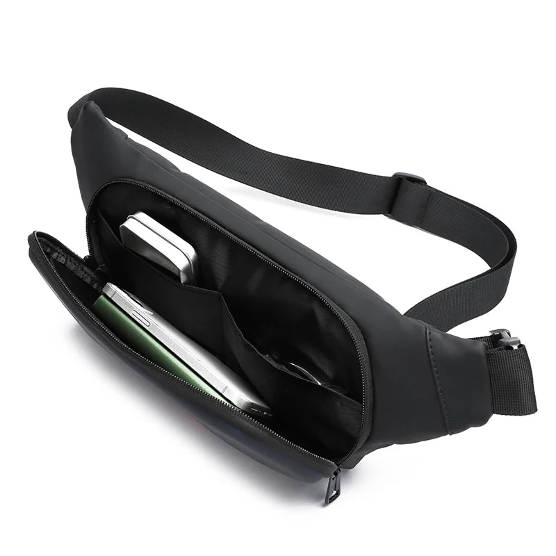 Men's crossbody bag - casual daily use, chest bag, city commuting, fashionable design, waist bag