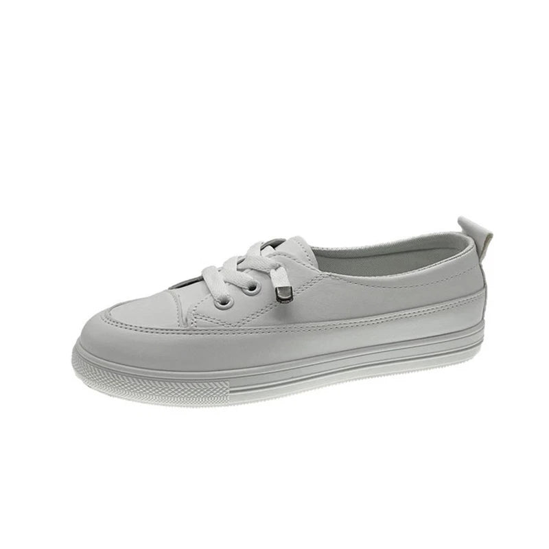 Women Sneakers 2024 New Spring Autumn Low Platform Sneakers Women Fashion White Flat Slip on Casual Vulcanize Shoes for Women