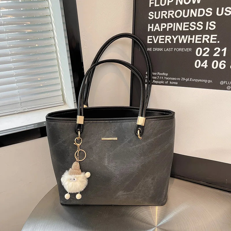 Women's Large Tote Bag for Commute, College Students, Shoulder Bag, Fashionable Handbag, Spacious Work Bag, Trendy & Durable