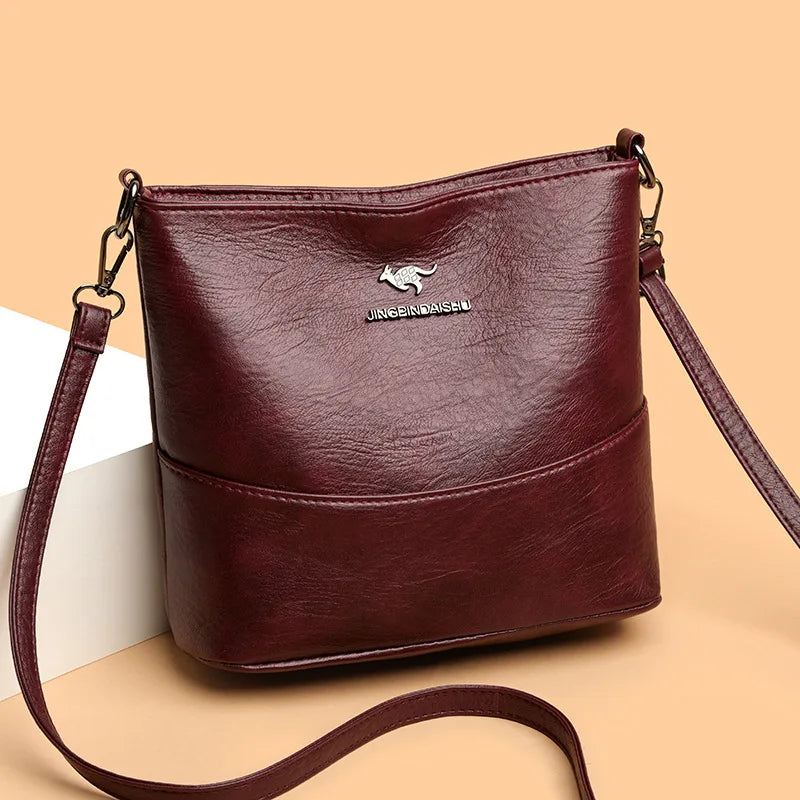 Women's Bucket Bag Fashionable Broadband Shoulder Bag 2025 Autumn New Item High-end Sense Niche Versatile Crossbody Bag