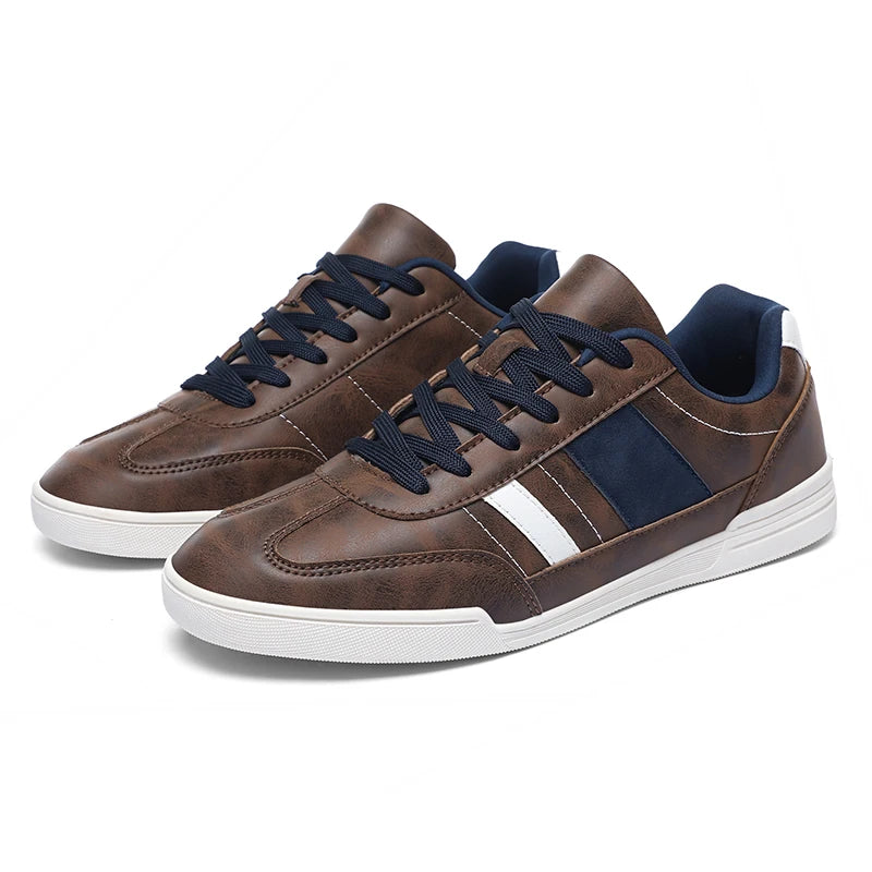 New Men Shoes Flats Walking Leather Casual Shoes Men Barefoot Wide-toed Shoes Wider Toe Casual Sneakes