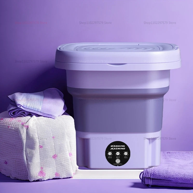 Folding Washing Machine 8L, For Clothing, Socks, Underwear Cleaning Washing Machine Portable Small Travel Washing Machine