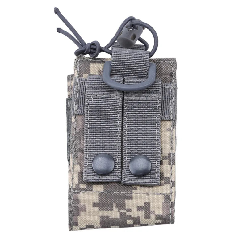 2024 Tactical Radio Pouch Hunting Walkie Talkie Holder Interphone Hanging Bag Molle Nylon Magazine Pouch Pocket Caza
