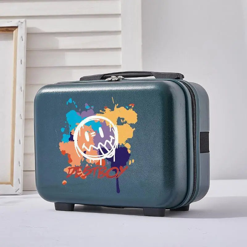 2024 New travel suitcase with handbag unisex ins super fashion rolling luggage 13 inch boarding valise popular bag