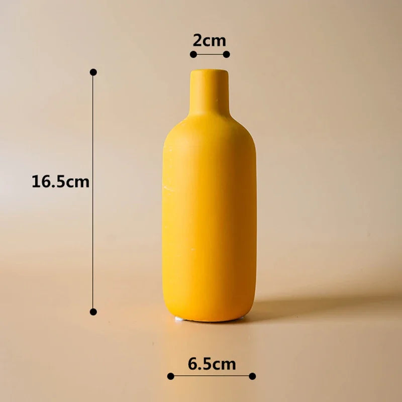 Nordic Ceramic Vase Decoration Dry Flower Arrangement Home Furnishings For Table Shelf Dining Room