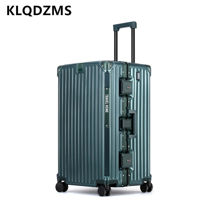 KLQDZMS 24"26"28"30 Inch Higher Qualit Luggage Men's Oversized Trolley Bags Women's Large-capacity Password Box Rolling Suitcase