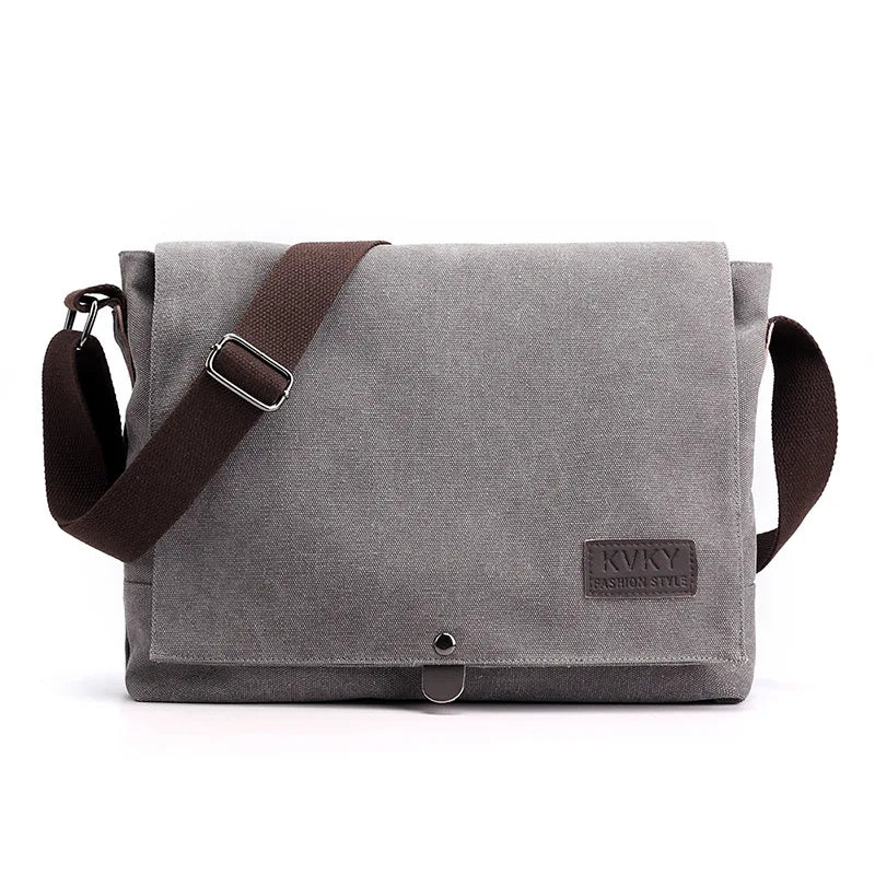 Men's messenger bag retro messenger bag men's bag canvas bag shoulder bag casual briefcase backpack tide
