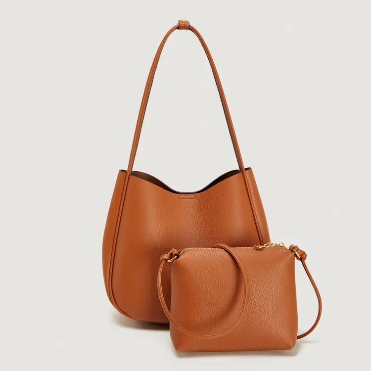 Women's bag Atmospheric versatile handbag Commuter shoulder messenger bag Large capacity armpit bag Casual bucket bag Women's