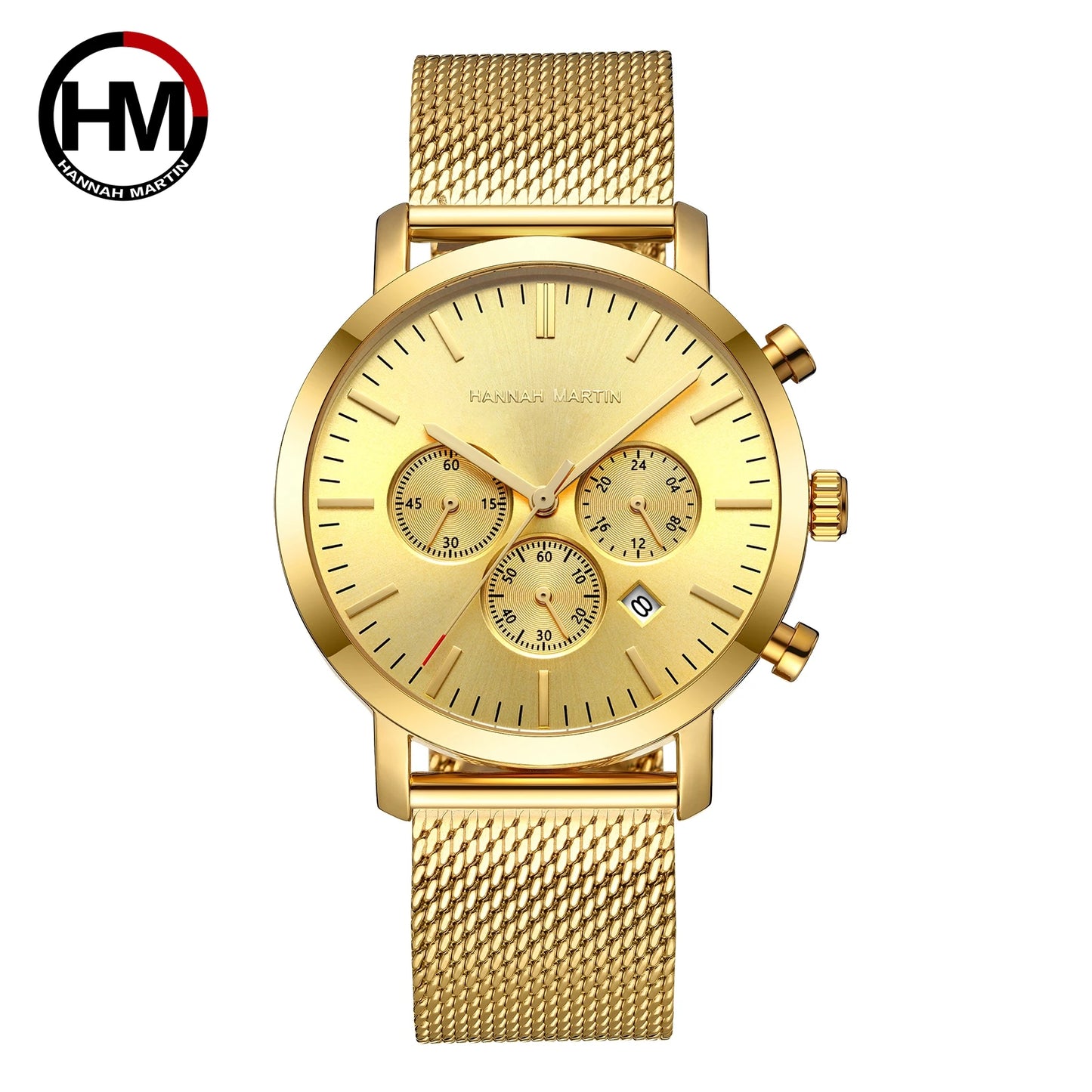 Men Watches Top Brand Fashion Multifunction Small Dial Stainless Steel Mesh Business Waterproof Wrist Watches Relogio Masculino