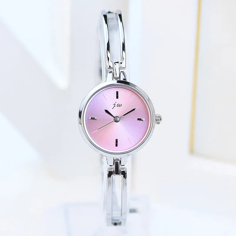 Women's Watch Simple Round High Grade Steel Belt Bracelet Watches Female Fashion Quartz Clock Wristwatches