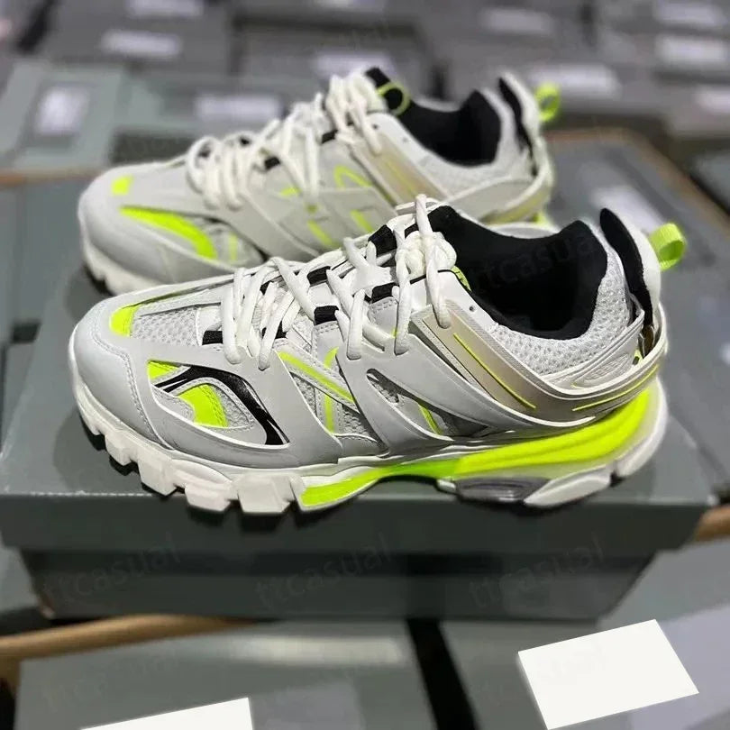 Designer Tracks 3 3.0 Men Women Casual Shoes Paris Triples White Black Pink Grey Beige Sneakers Brand 18ss Tess.S. Gomma
