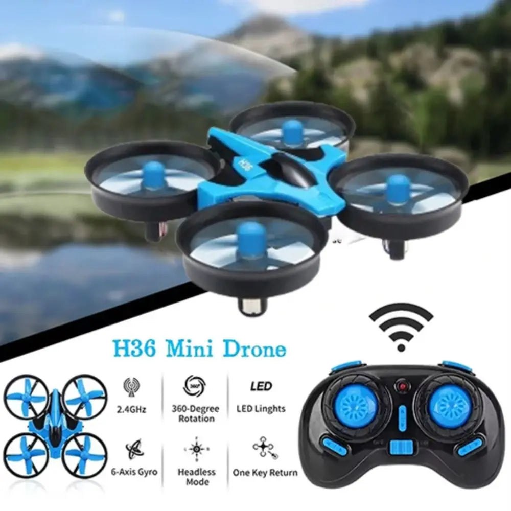 Anti-collision H36 Mini RC Drone Four-axis With Light Remote Control Quadcopter Flying Rechargeable
