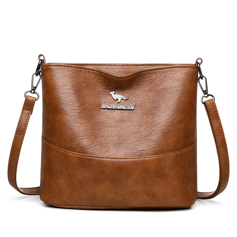 Women's Bucket Bag Fashionable Broadband Shoulder Bag 2025 Autumn New Item High-end Sense Niche Versatile Crossbody Bag