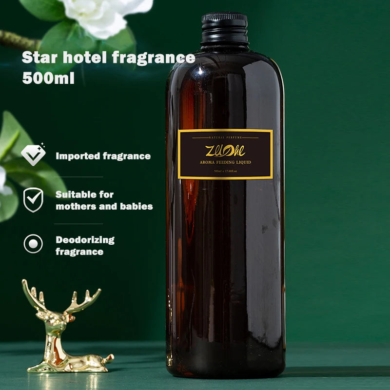 DIY House Fragrance Essential Oil 500ml Hilton Hotel Long-lasting Aromatherapy Deodorant For Living Room Bedroom Hotel Toilet