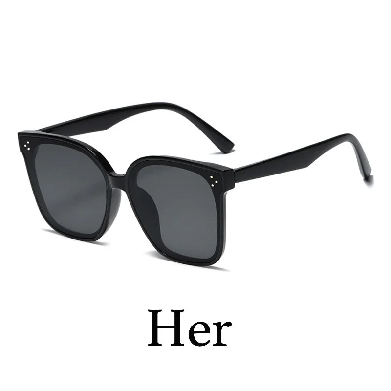 CLLOIO New Trend Sunglasses For Women And Men Simple Design Decorative Glasses Car Driving Eyewear Unisex Sun Glasses UV400