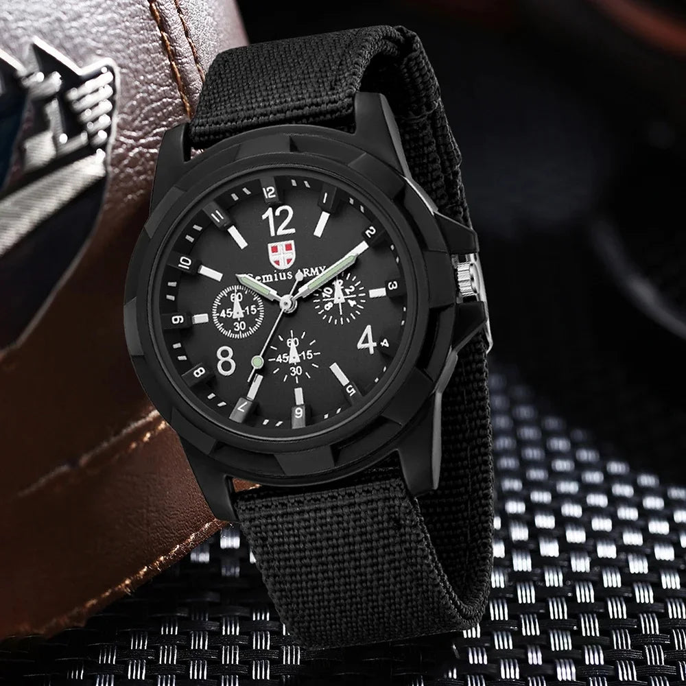 2023 Watches Men Top Brand Luxury Casual Military Quartz Sport Wristwatch Soft Nylon Band Male Clock Watch relogio masculino