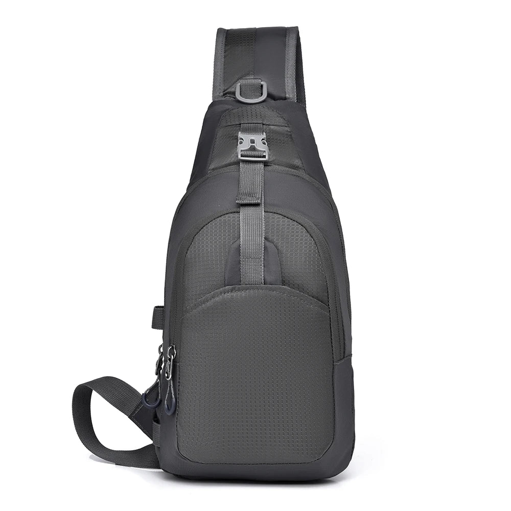 New Men's Shoulder Bag, Large Capacity Comfortable Lightweight Crossbody Bag, Durable Functional Zoning Casual Men's Belt Bag