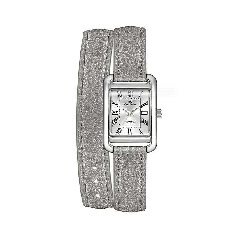 Women's Watch Elegant Retro Small Square Watch High Quality Leather Strap Waterproof Wristwatch Gift For Girlfriend