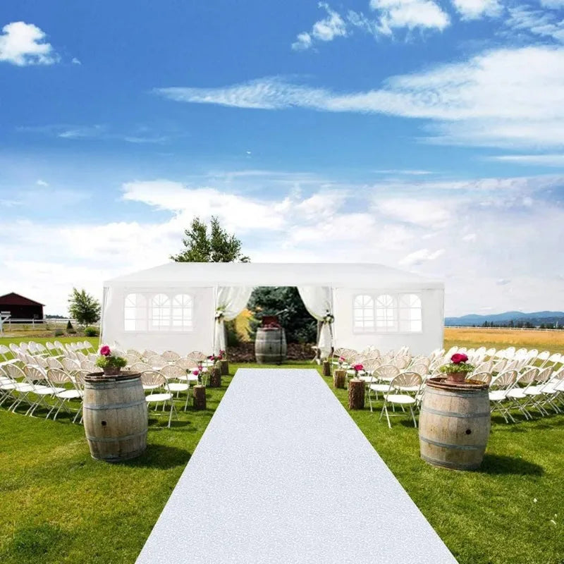 Zimtown Canopy Outdoor Party Wedding Tent with Spiral Tubes 10'x30' 8 Sidewalls