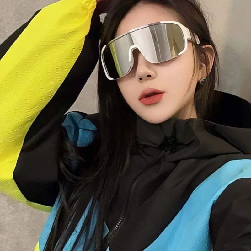 Outdoor Cycling Sunglasses for Men WomenAviator Lenses UV Resistant Windproof Eyeglasses Skiing and Mountaineering Eye Protector