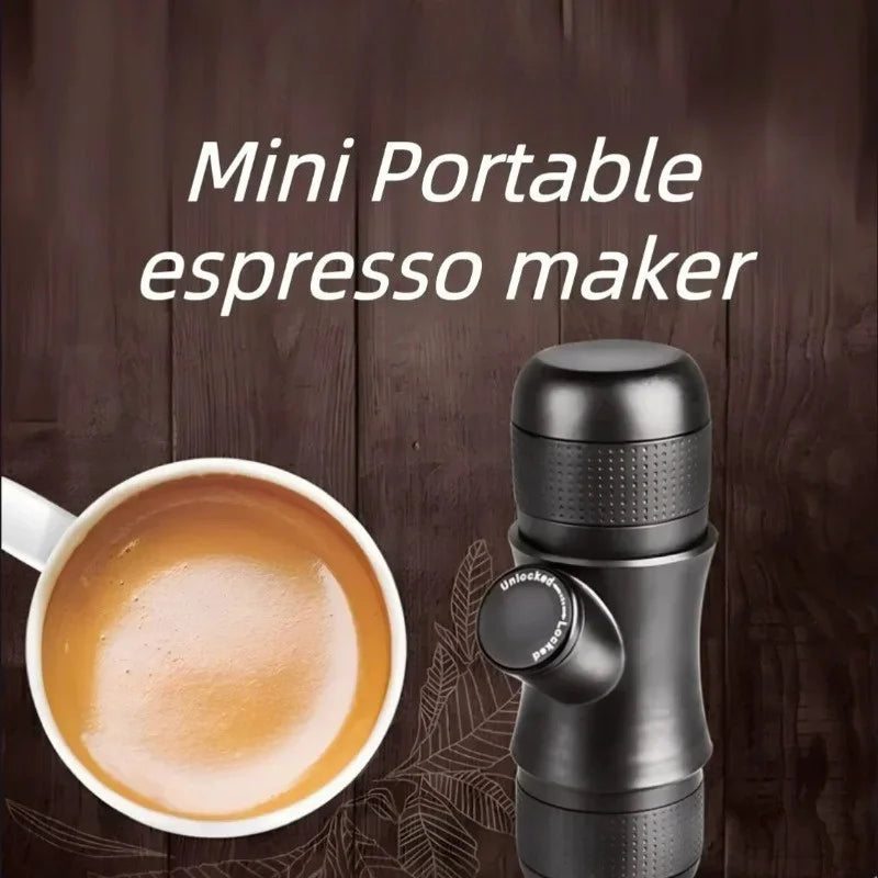 Portable Mini Hand Pressure Coffee Machine Handheld Pressure Coffee Espresso Machine Office/home Office Travel Outdoor Travel