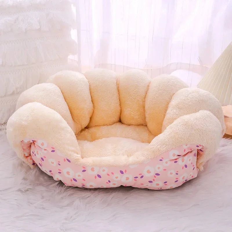 Cute Warm Cat Bed Nest Small Dog Kennel Winter Thick House Pet Puppy Sleeping Bag Super Soft Plush Cat Sleeping Bed Pet Cushion