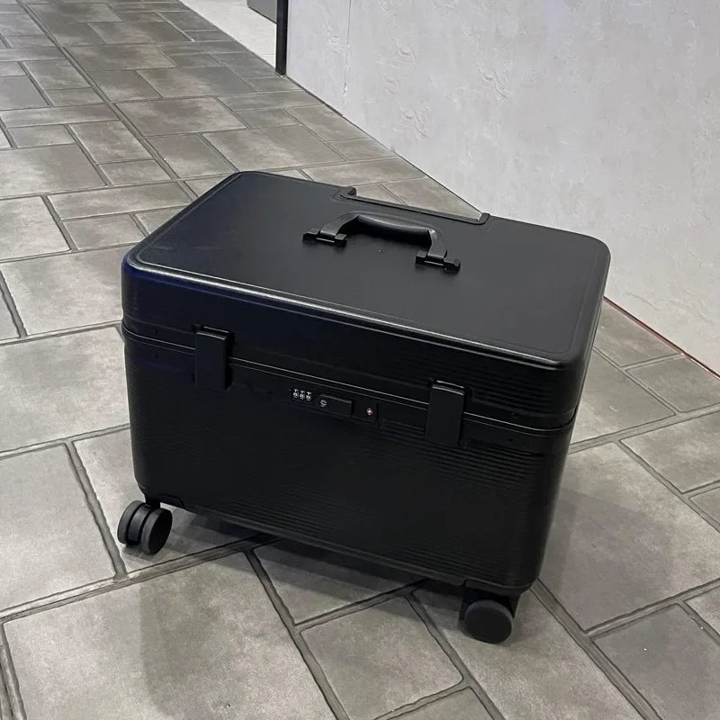 New Design Photography BoxAluminum Frame Flip Top Rolling Luggage Unisex Large Capacity Trolley Case 20 Boarding Box Toolbox