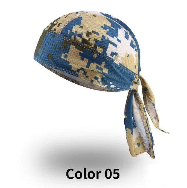 Summer Headband Men Printed Headscarf Fishing Cycling Cap Sun Protection Camouflage Women Running Hood Hiking Sport Bandana
