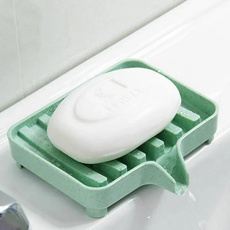 Silicone Soap Dish for Bathroom Self Draining Soap Bar Holder Kitchen Sink Soap Dish Sponge Drain Portable Soaps Dishes Rack