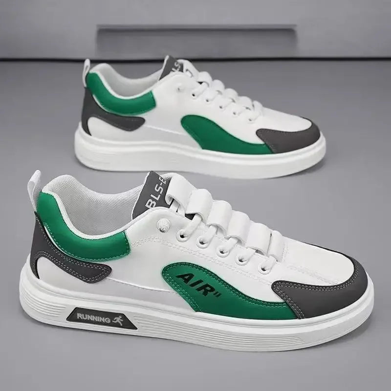 2025 new men's shoes with low top leather, fashionable and trendy running and sports, one foot casual shoes, and trendy shoes