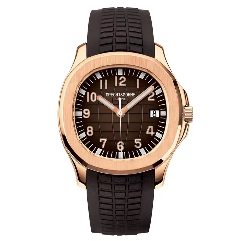 2025 New Men's Watches Automatic Mechanical Watch Luxury Brand Specht&Sohne Sport Watch For Men Rubber Strap Relogio Masculino