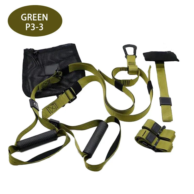 Hanging Training Strap Portable Fitness Strength Training Resistance Band Set Home Gym Yoga Pilates Elastic Fitness Band