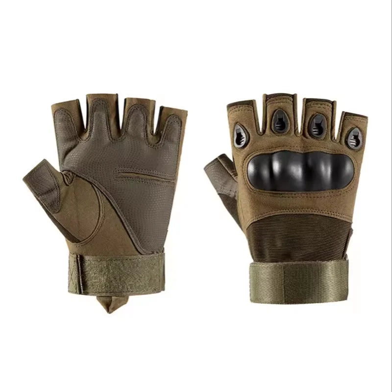 Half-Finger Outdoor Hunting Tactical Gloves Training Fitness Anti-Skid Cycling Sports Breathable Wear Resistance Wholesale