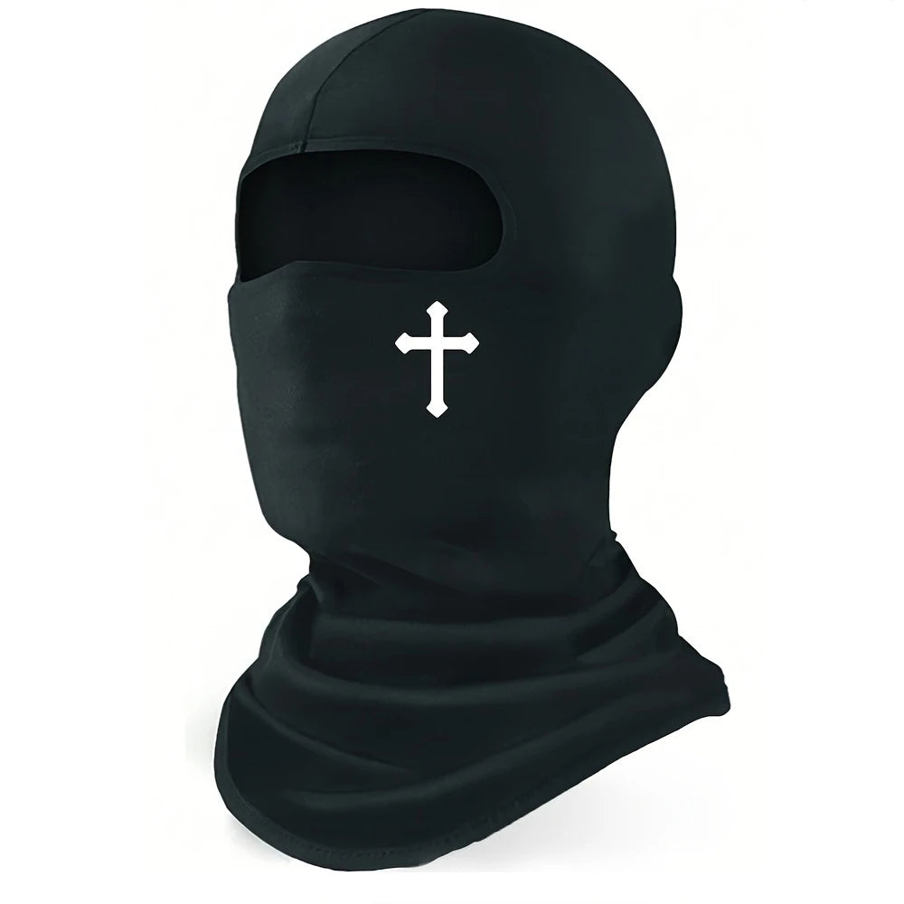 Breathable Black Balaclava Face Mask Bicycle Motorcycle Cycling Full Face Mask Hat Outdoor Hiking Riding Sunscreen Head Cover