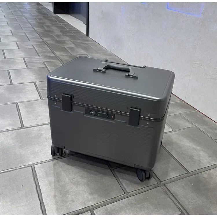 New Design Photography BoxAluminum Frame Flip Top Rolling Luggage Unisex Large Capacity Trolley Case 20 Boarding Box Toolbox