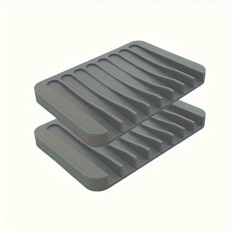 1/2pcs Self Draining Soap Holder Silicone Soap Dish Soap Saver for Shower Bathroom Kitchen Sponges Keep Soap Bars Dry Clean
