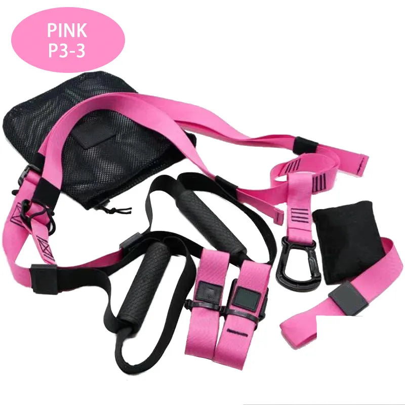 Hanging Training Strap Portable Fitness Strength Training Resistance Band Set Home Gym Yoga Pilates Elastic Fitness Band