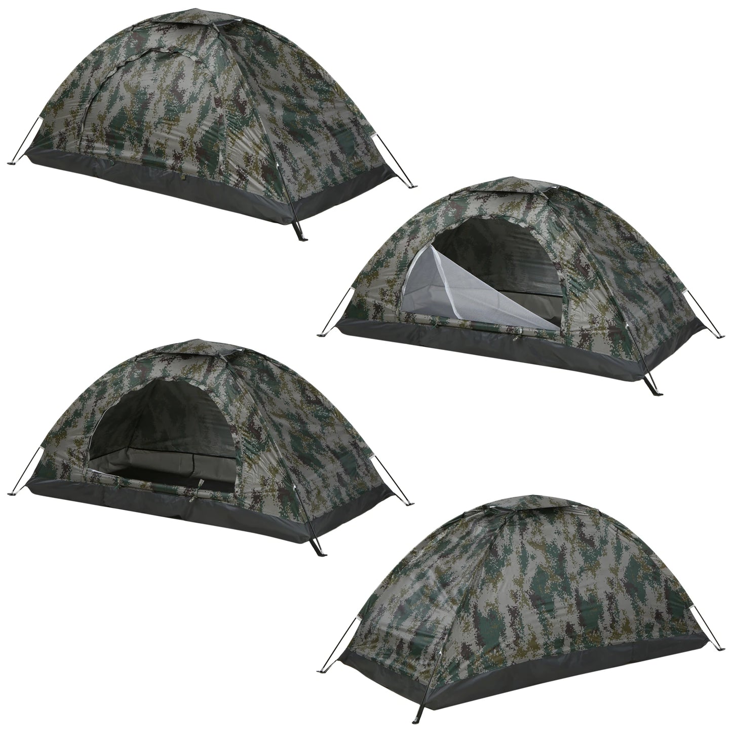 Outdoor Tent Ultralight Camping Tent Single Layer Portable Water-Resistant Tent Anti-UV UPF 30+ for Outdoor Beach Fishing