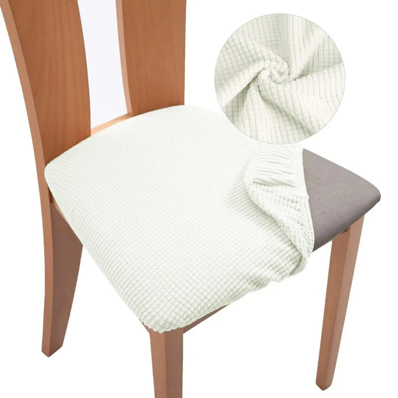 Jacquard Chair Cover, Durable Elastic Fabric Dining Chairs Cover, Stretch Covers For Kitchen Dining Room Chairs, Home Decor