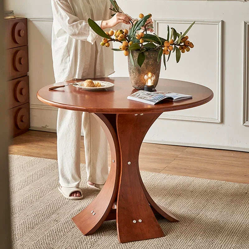 Round Modern Dining Table Living Room Unique Restaurant Kitchen Dining Table Coffee Italian Tavolo Da Pranzo Home Furniture