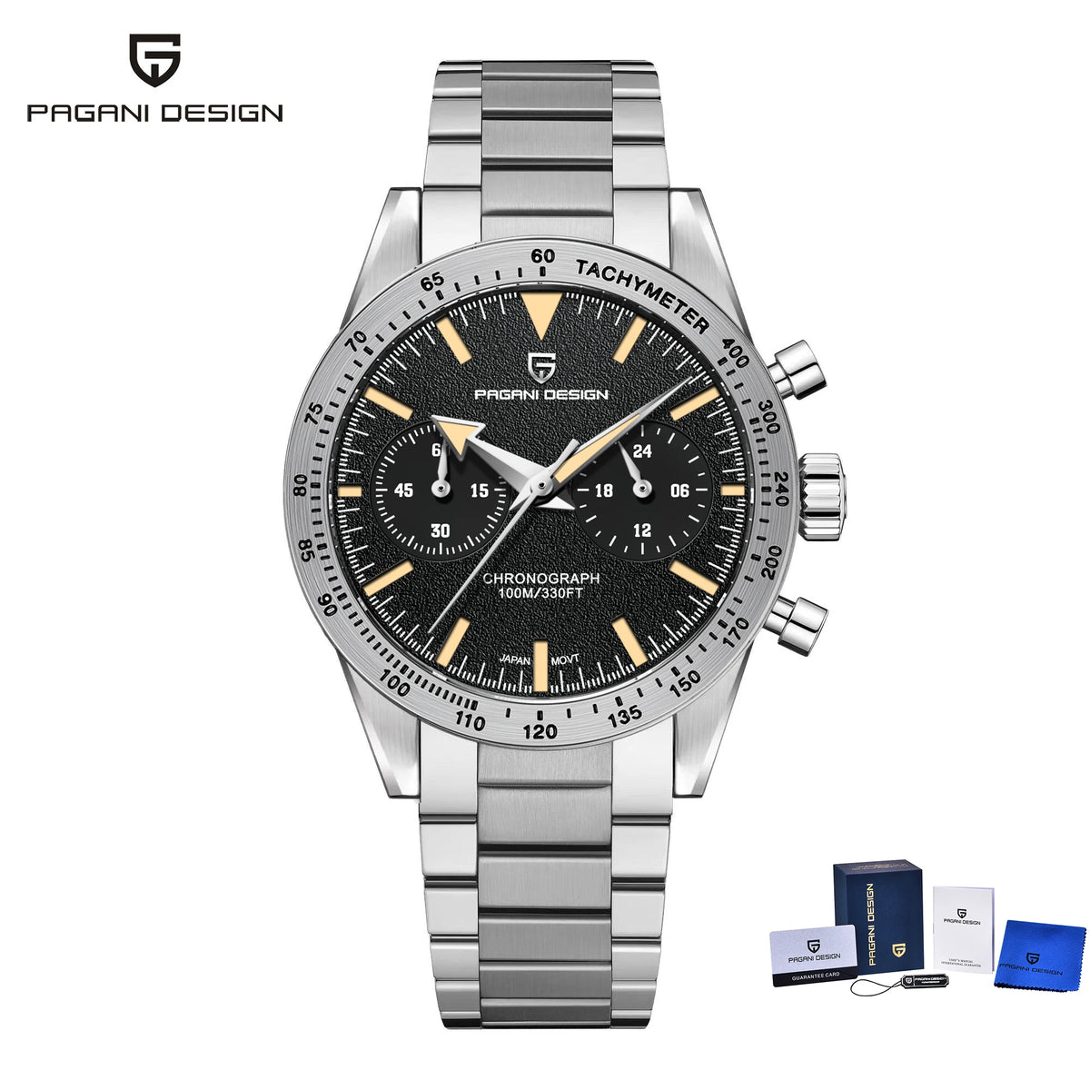 PAGANI DESIGN Retro Pilot Quartz Watch Men 2025 New Stainless steel Sport Chronograph Waterproof Wrist watches For Men Gift Box