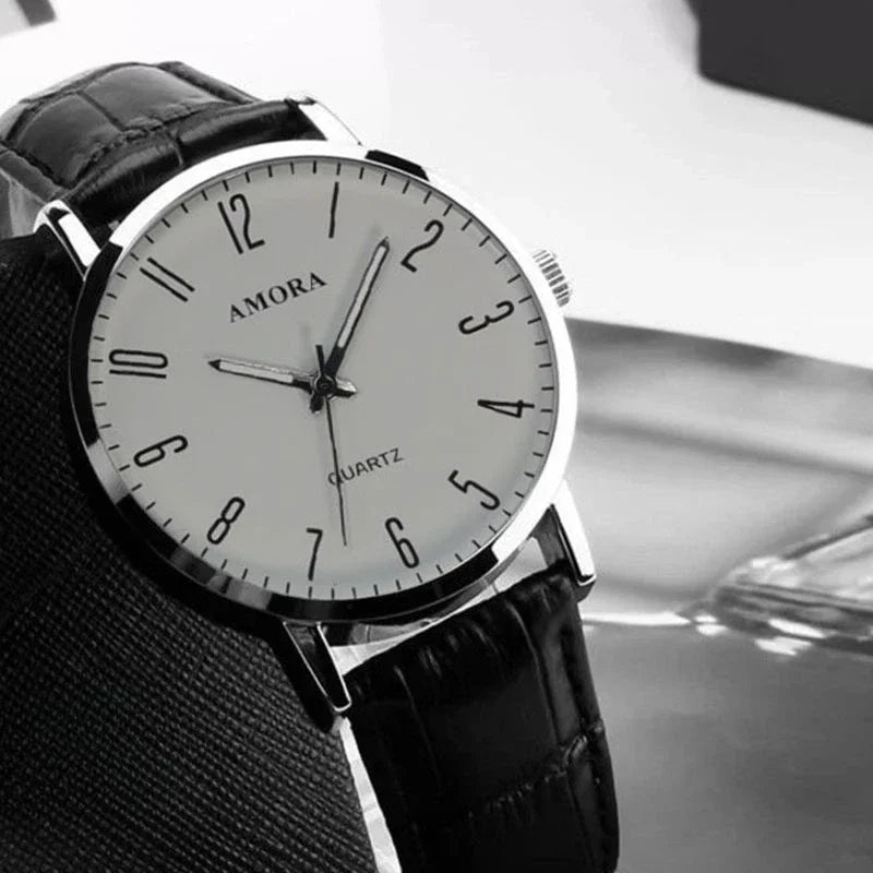 Man Watches Business Wristwatches Luxury Leather Strap Analog Quartz Watches for Men Clock Casual Men Women Watch Reloj Hombre