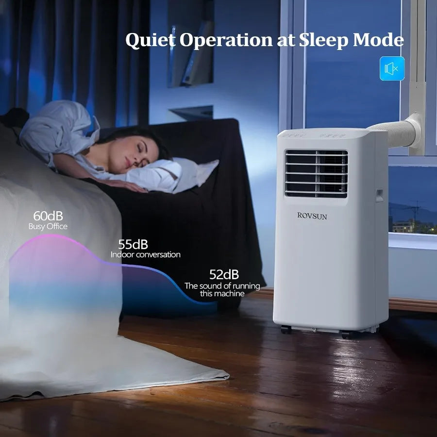 WiFi Enabled Smart 8000 BTU Portable Air Conditioner with Remote APP Control for Home and Office Use 3in1 Cooler Dehumidifier F