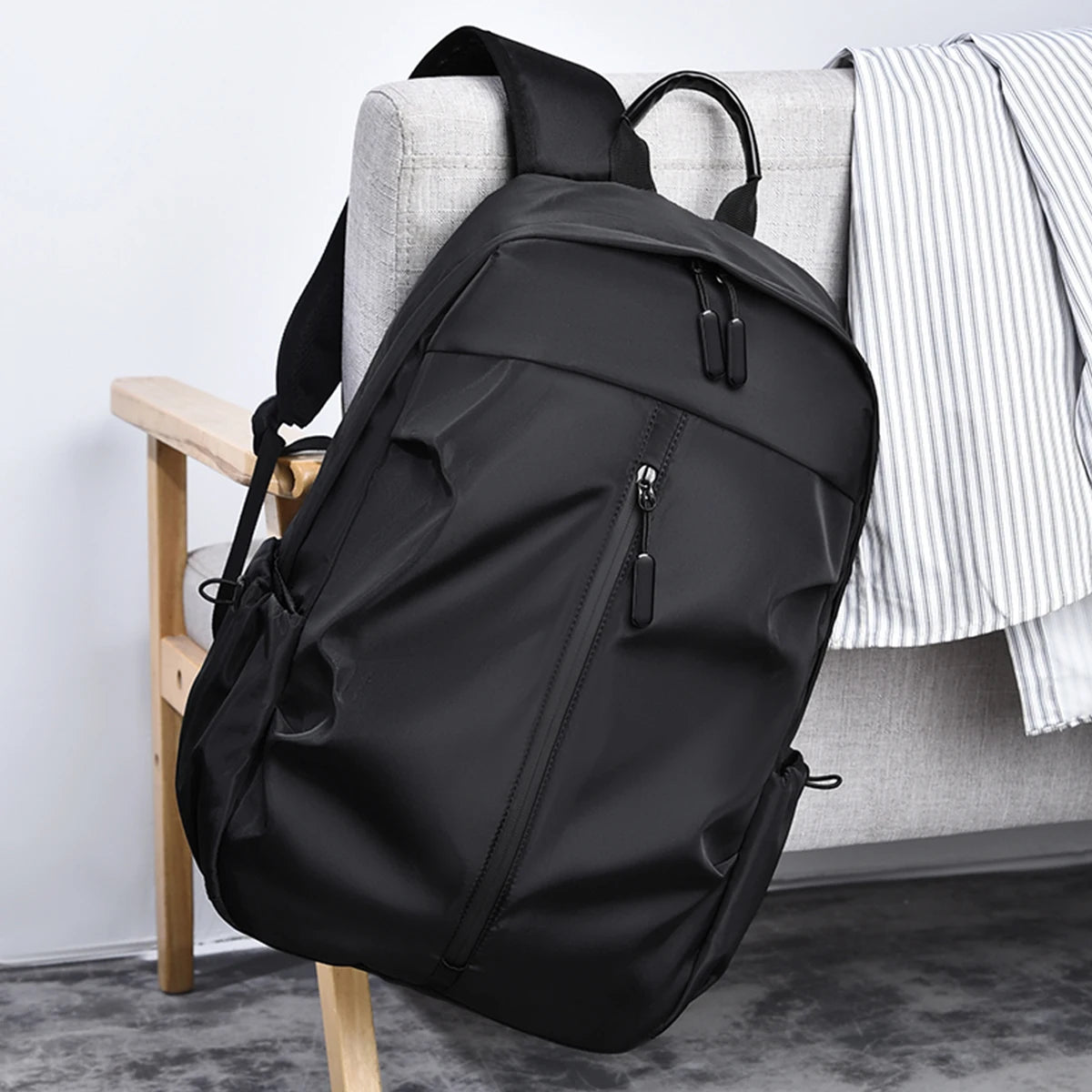 Men's Casual Large Capacity Travel Charging Backpack Lightweight Waterproof Computer Backpack Student School Bag Unisex