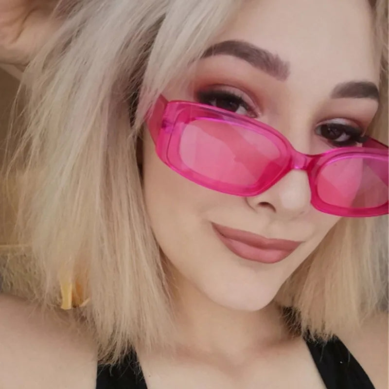 Small Rectangle Sunglasses Women Oval Vintage Brand Designer Square Sun Glasses For Women Shades Female Eyewear Anti-glare UV400