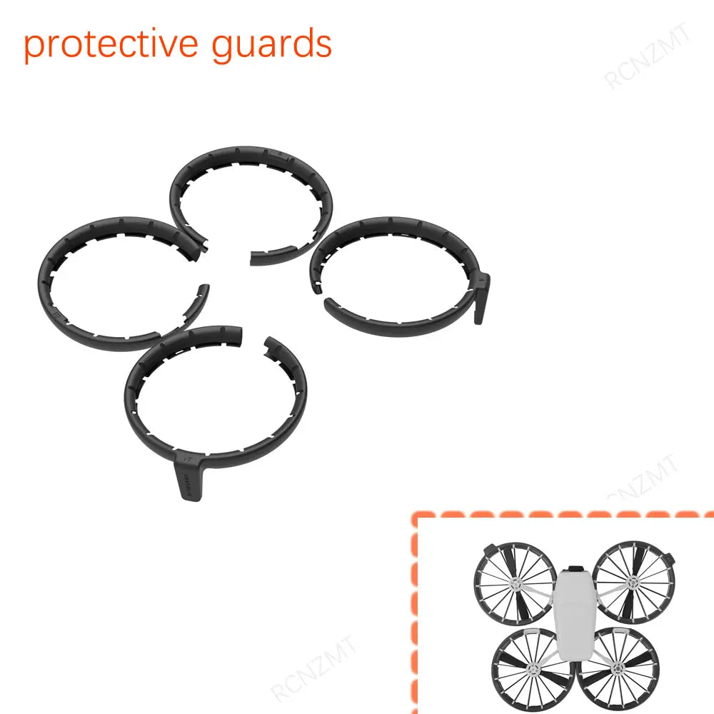 Accessories Kit for DJI Flip Landing Gear Lens Cap Propeller Guard Cage Holder Filter RC 2 Controller Silicone Case bag