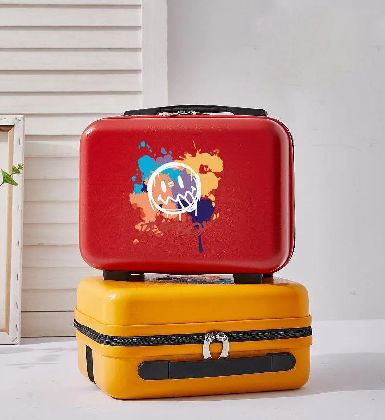 2024 New travel suitcase with handbag unisex ins super fashion rolling luggage 13 inch boarding valise popular bag